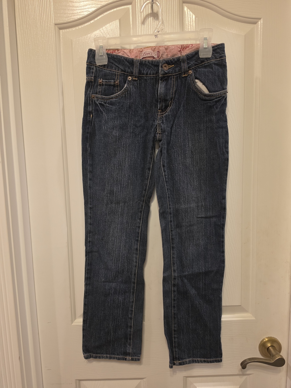 Dark Blue Women's Straight-Leg Jeans